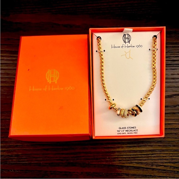 House of Harlow 1960 Jewelry - NWT House of Harlow 1960 Gold Necklace with Beads